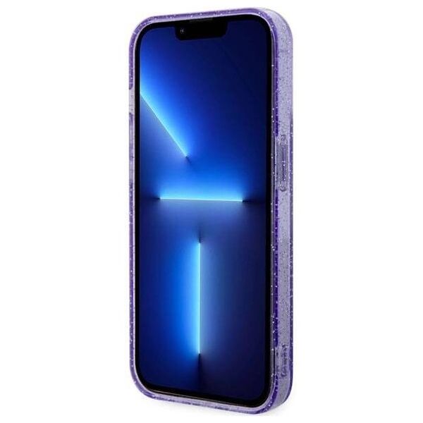 Original Case IPHONE 14 PRO Guess Hardcase Glitter Gold MagSafe (GUHMP14LHCMCGU) purple 3666339125684