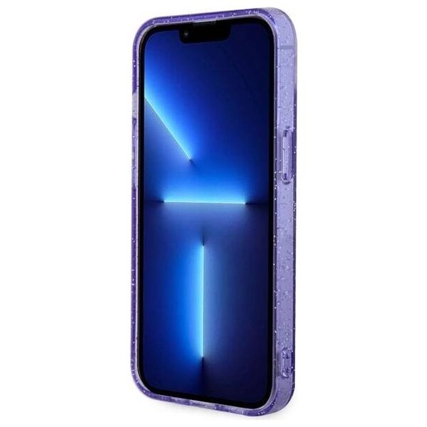 Original Case IPHONE 14 PLUS Guess Hardcase Glitter Gold MagSafe (GUHMP14MHCMCGU) purple 3666339125677