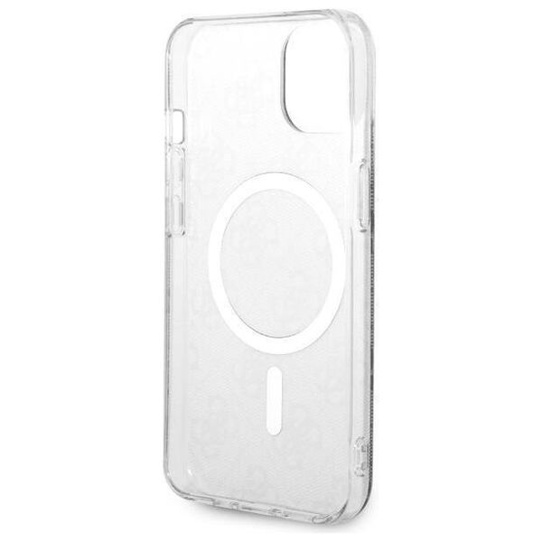 Original Case IPHONE 14 Guess Hardcase 4G MagSafe (Guhmp14sh4stk) black 3666339126834