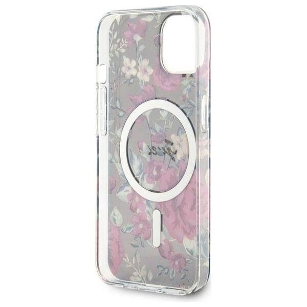 Original Case IPHONE 14 Guess Hardcase Flower MagSafe (Guhmp14shcfwsa) green 3666339115593