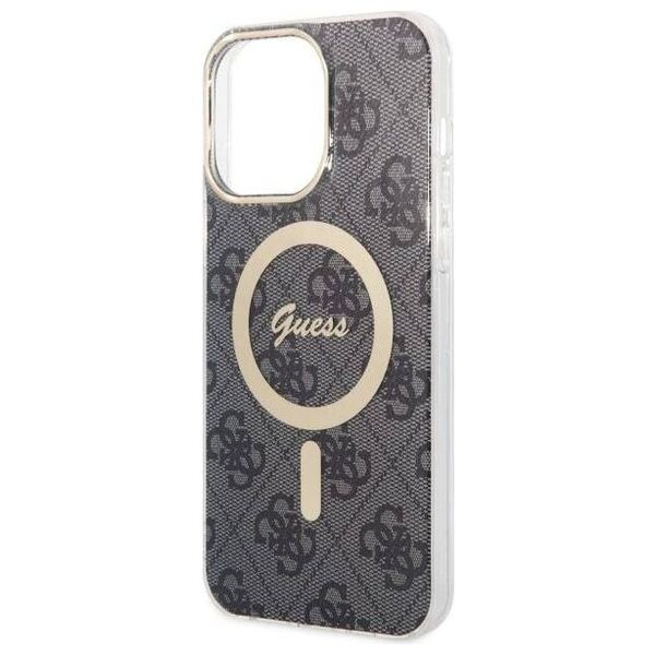 Original Case IPHONE 14 PRO MAX Guess Hardcase 4G MagSafe (GUHMP14XH4STK) black 3666339118235