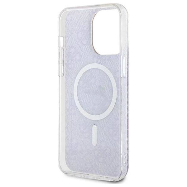 Original Case IPHONE 14 PRO MAX Guess Hardcase 4G MagSafe (GUHMP14XH4STU) purple 3666339118259