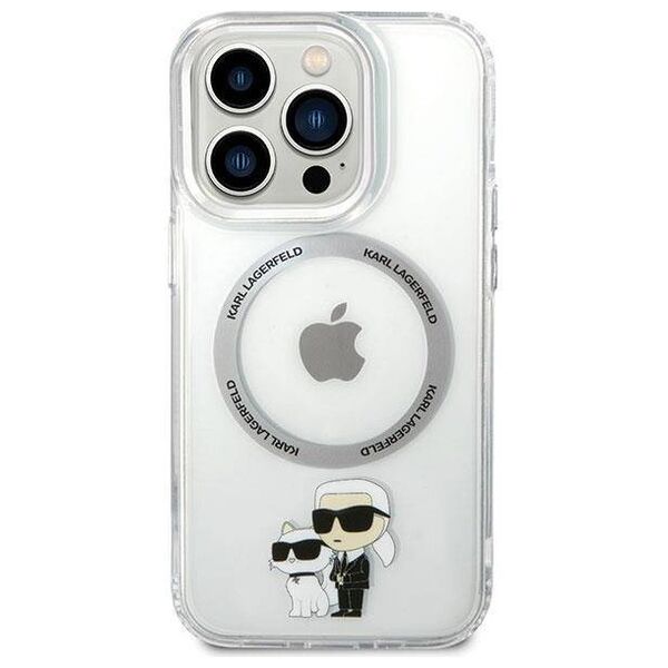 Original Case IPHONE 13 PRO Karl Lagerfeld Hardcase Iconic Karl&Choupette Magsafe (KLHMP13LHNKCIT) transparent 3666339126346
