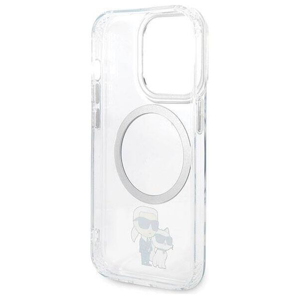 Original Case IPHONE 13 PRO Karl Lagerfeld Hardcase Iconic Karl&Choupette Magsafe (KLHMP13LHNKCIT) transparent 3666339126346