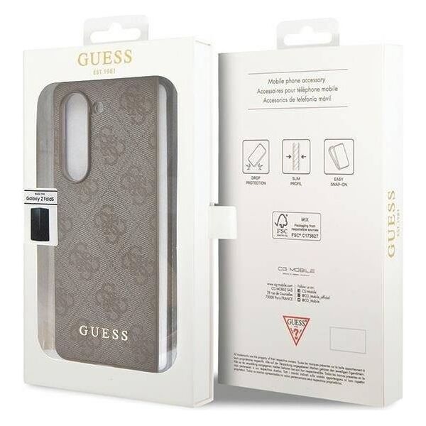 Original Case SAMSUNG GALAXY Z FOLD 5 Guess Hardcase 4G Charms Collection (GUHCZFD5GF4GBR) brown 3666339171971