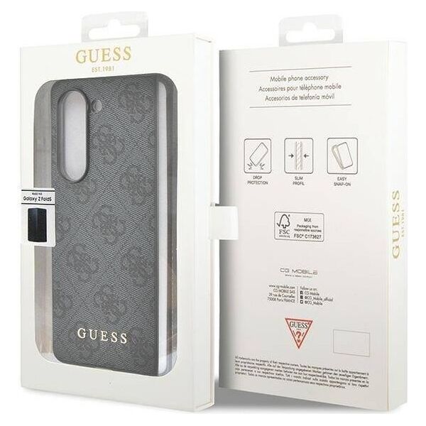 Original Case SAMSUNG GALAXY Z FOLD 5 Guess Hardcase 4G Charms Collection (GUHCZFD5GF4GGR) gray 3666339171988