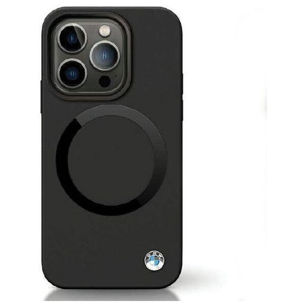 Original Case IPHONE 14 BMW Signature Liquid Silicone MagSafe (BMHMP14SSILBK2) black 3666339124045