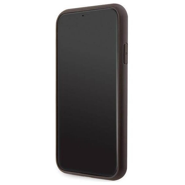 Original Case IPHONE 11 / XR Guess Hardcase Crossbody 4G Metal Logo (GUHCN61P4TDSCPW) brown 3666339146849