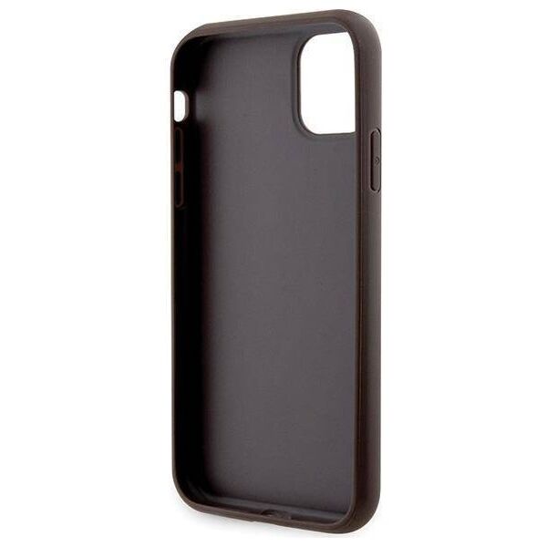 Original Case IPHONE 11 / XR Guess Hardcase Crossbody 4G Metal Logo (GUHCN61P4TDSCPW) brown 3666339146849