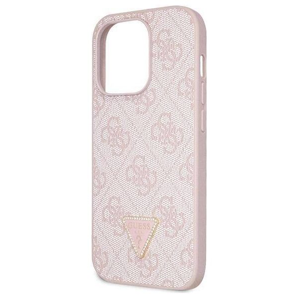 Original Case IPHONE 14 PRO Guess Hardcase Crossbody 4G Metal Logo (GUHCP14LP4TDSCPP) pink 3666339147204