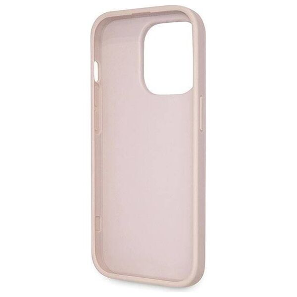 Original Case IPHONE 14 PRO Guess Hardcase Crossbody 4G Metal Logo (GUHCP14LP4TDSCPP) pink 3666339147204