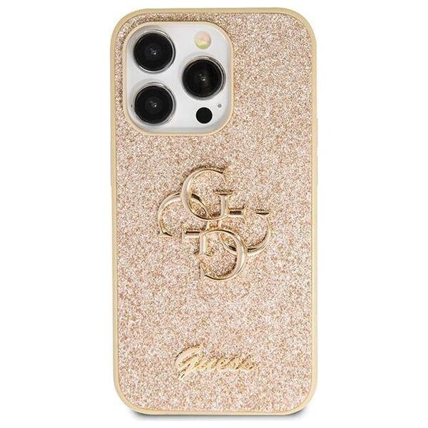 Original Case IPHONE 14 PRO Guess Hardcase Glitter Script Big 4G 3666339147761