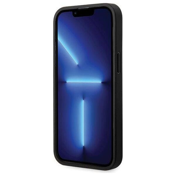 Original Case IPHONE 14 PRO BMW Leather Diamond Pattern (BMHCP14L22RFGK) black 3666339066543