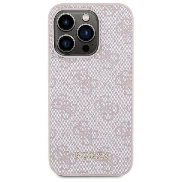 Original Case APPLE IPHONE 15 PRO Guess Hardcase 4G Big Metal Logo (GUHCP15LG4GFPI) pink 3666339171803