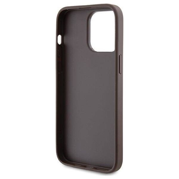 Original Case APPLE IPHONE 15 PRO MAX Guess Hard Case 4G Metal Gold Logo (GUHCP15XG4GFBR) brown 3666339171735