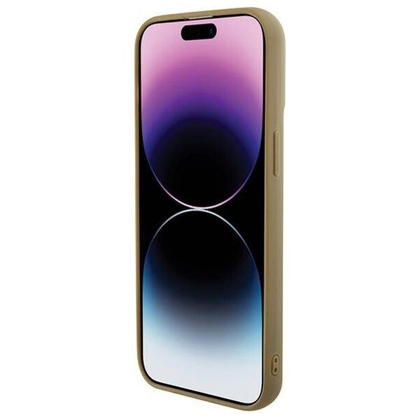 Original Case APPLE IPHONE 15 PRO MAX Guess Hardcase Disco Metal Script (GUHCP15XPMSDGSD) gold 3666339173609