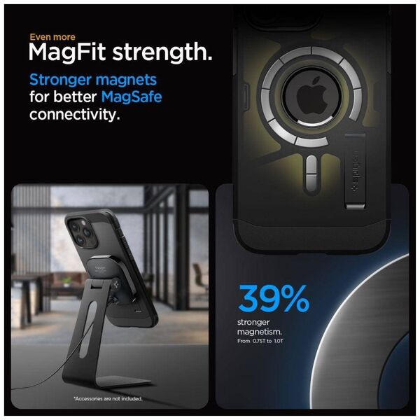 Case APPLE IPHONE 15 PRO MAX Spigen Tough Armor Mag MagSafe black 8809896749435
