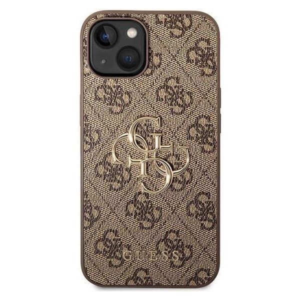 Original Case APPLE IPHONE 15 Guess Hardcase 4G Big Metal Logo (GUHCP15S4GMGBR) brown 3666339171506