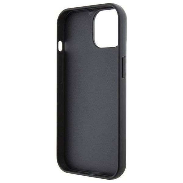 Original Case APPLE IPHONE 15 Karl Lagerfeld Hardcase Fixed Glitter Ikonik Logo Metal Pin (KLHCP15SGKNPSK) black 3666339165390