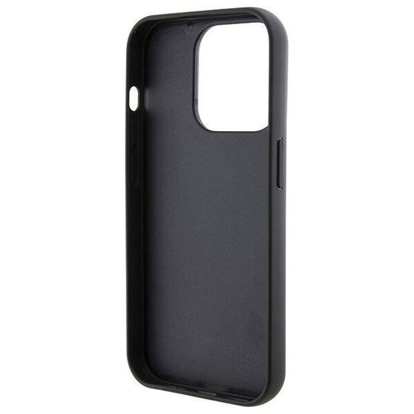 Original Case APPLE IPHONE 15 PRO MAX Karl Lagerfeld Hardcase Fixed Glitter Choupette Logo Metal Pin (KLHCP15XGCNPSG) silver 3666339165307
