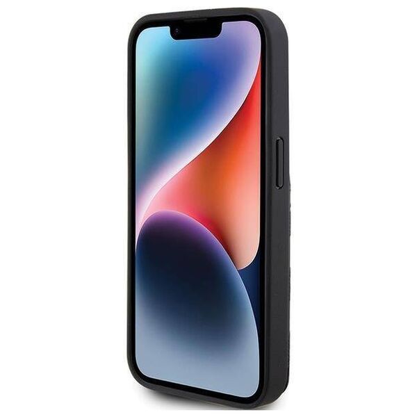 Original Case APPLE IPHONE 15 PRO MAX Karl Lagerfeld Hardcase Saffiano Cardslots and Stand Monogram Choupette (KLHCP15XSAKCNSCK) black 3666339169626