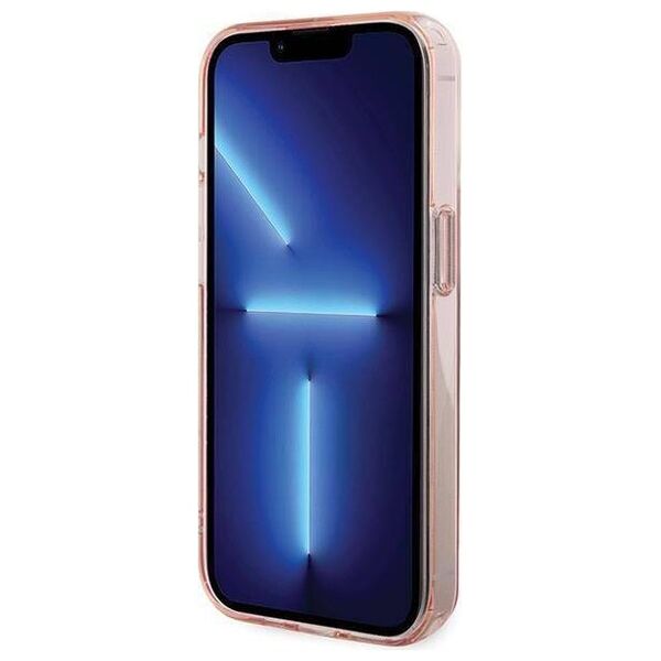 Original Case APPLE IPHONE 15 PRO MAX Karl Lagerfeld Hardcase Ring Stand Karl&Choupettte MagSafe (KLHMP15XHMRSKCP) pink 3666339169022