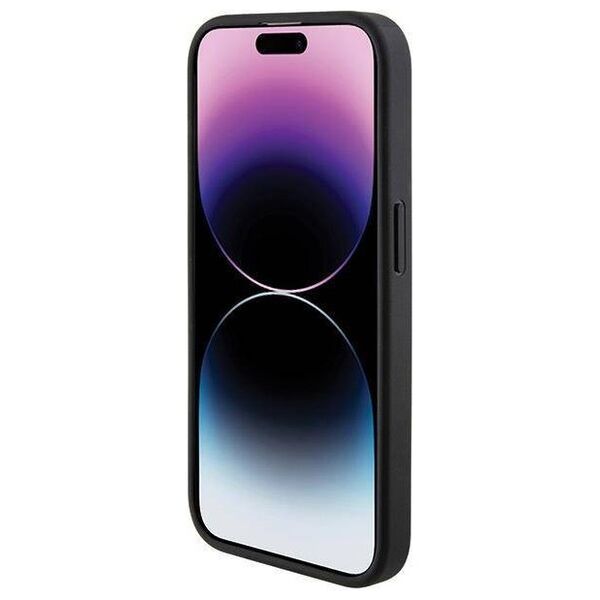Original Case APPLE IPHONE 15 PRO Guess Hardcase Grip Stand 4G Triangle Strass (GUHCP15LPGS4TDK) black 3666339197315