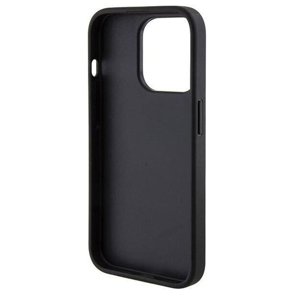 Original Case APPLE IPHONE 15 PRO Guess Hardcase Grip Stand 4G Triangle Strass (GUHCP15LPGS4TDK) black 3666339197315