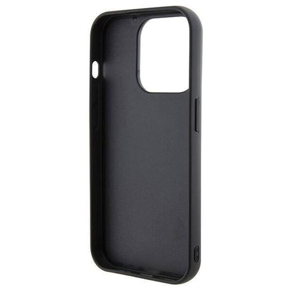 Original Case APPLE IPHONE 15 PRO MAX Karl Lagerfeld Hardcase Gripstand Saffiano Karl&Choupette Pins (KLHCP15XGSAKCPK) black 3666339206901