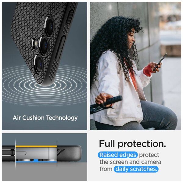 Case SAMSUNG GALAXY S24+ Spigen Liquid Air Matte black 8809971222075