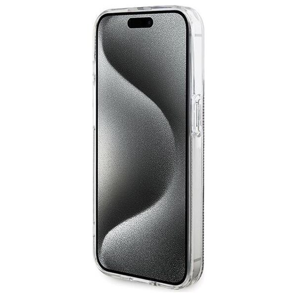 Original Case APPLE IPHONE 15 PRO Guess Hardcase IML 4G Gold Stripe (GUHCP15LH4PSEGW) brown 3666339222840