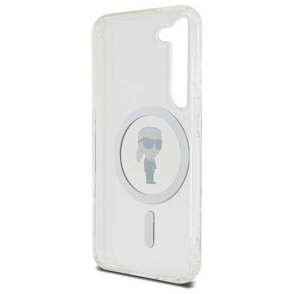 Original Case SAMSUNG GALAXY S23 Karl Lagerfeld Hardcase IML Ikonik MagSafe (KLHMS23SHFCKNOT) transparent 3666339241841