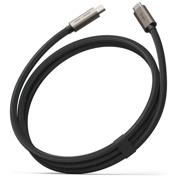 Cable PD 240W 2m USB-C - USB-C Ringke USB 3.2 GEN 2X2 black 8809961785078