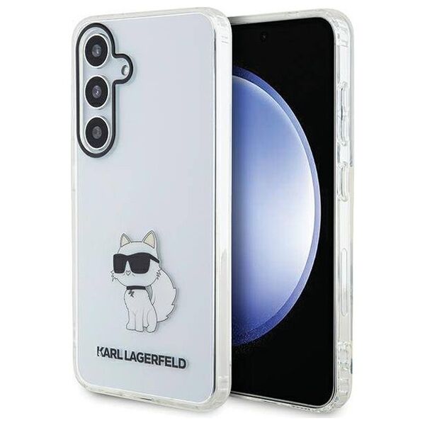Original Case SAMSUNG GALAXY S24 Karl Lagerfeld Hardcase IML Choupette (KLHCS24SHNCHTCT) transparent 3666339242411