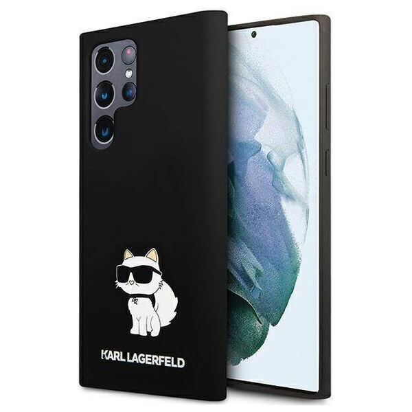 Original Case SAMSUNG GALAXY S24 ULTRA Karl Lagerfeld Hardcase Silicone Choupette (KLHCS24LSNCHBCK) black 3666339242343