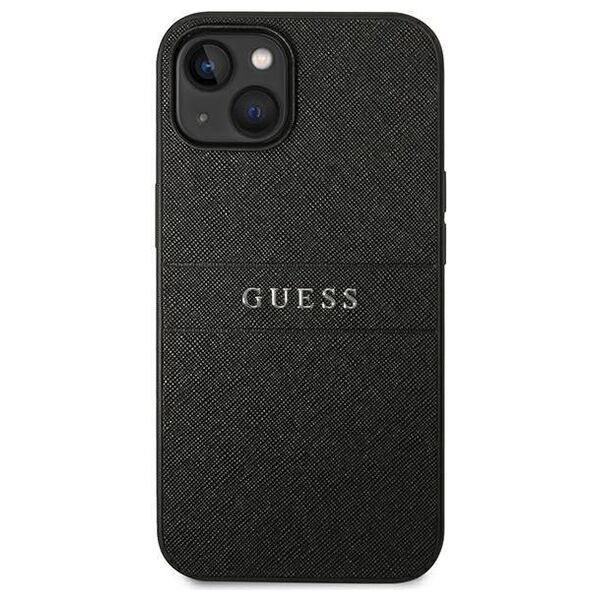 Original Case IPHONE 14 PLUS Guess Saffiano Strap black 3666339088590