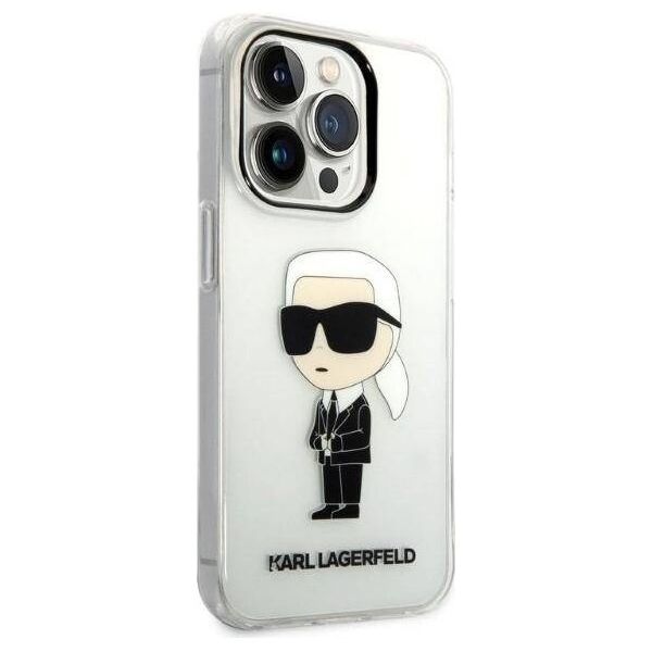 Original Case IPHONE 14 PRO MAX Karl Lagerfeld Hardcase Ikonik Karl Lagerfeld (KLHCP14XHNIKTCT) transparent 3666339087111