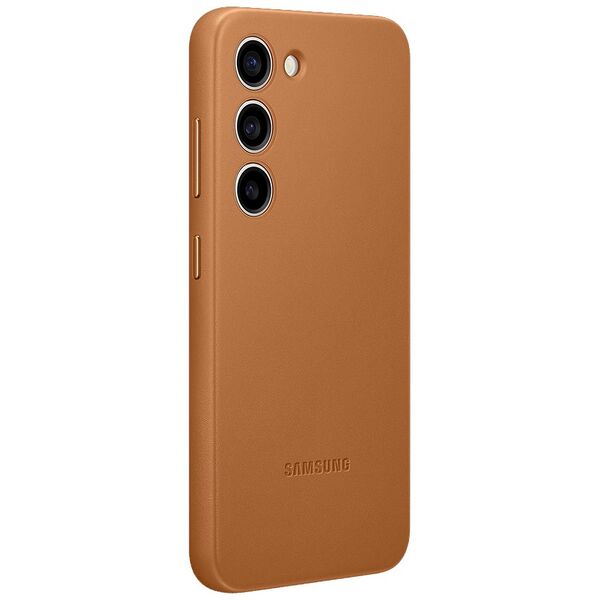 Samsung Leather Case for Samsung Galaxy S23 Plus camel 8806094770407