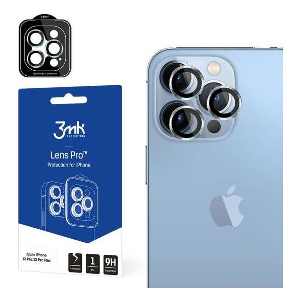 Tempered Glass for Camera IPHONE 13 PRO / 13 PRO MAX 3MK Lens Protection Pro silver 5903108452373