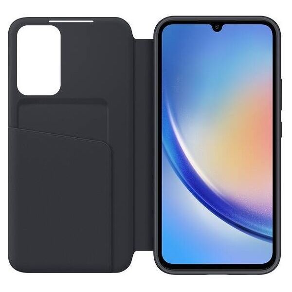 Original Case SAMSUNG GALAXY A34 5G Smart View Wallet Case (EF-ZA346CBEGWW) black 8806094919356