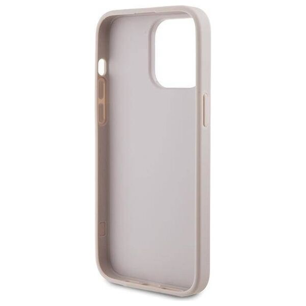 Original Case APPLE IPHONE 15 PRO MAX Guess Hard Case 4G Metal Gold Logo (GUHCP15XG4GFPI) pink 3666339171810