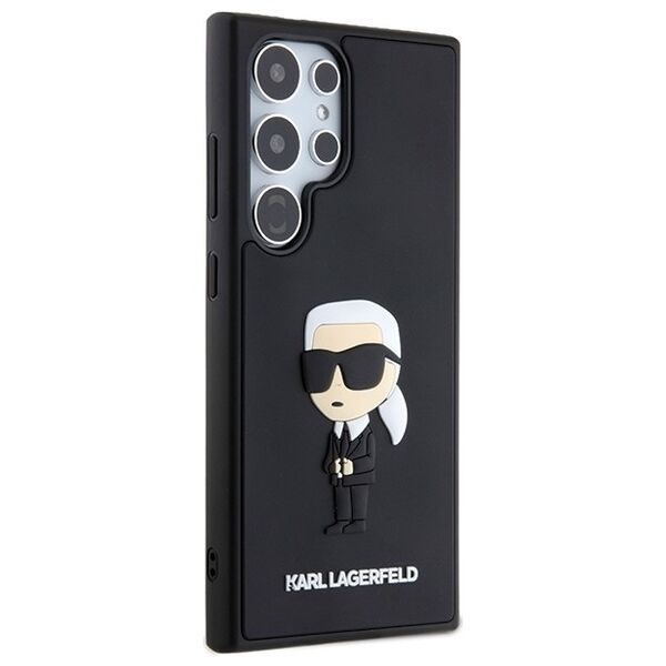 Karl Lagerfeld case for Samsung Galaxy S24 Ultra KLHCS24L3DRKINK black HC 3D RUBBER IKONIK NFT 3666339242015