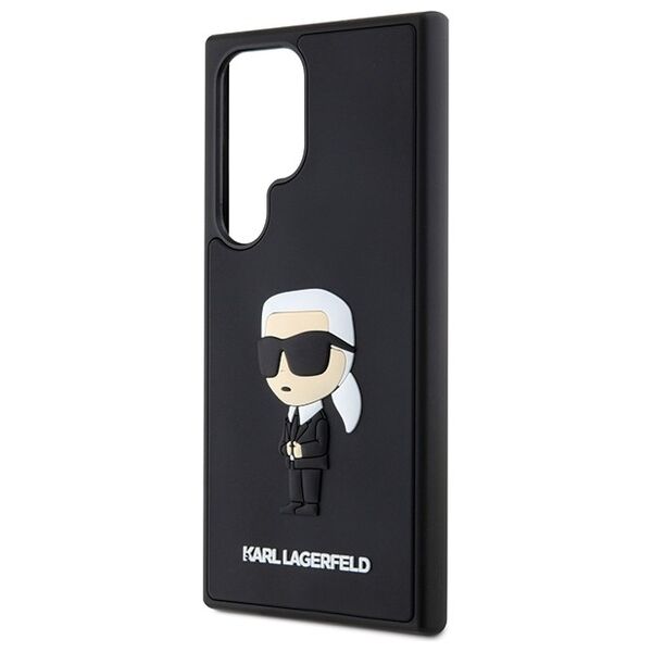 Karl Lagerfeld case for Samsung Galaxy S24 Ultra KLHCS24L3DRKINK black HC 3D RUBBER IKONIK NFT 3666339242015