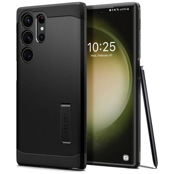 Case SAMSUNG GALAXY S23 ULTRA Spigen Tough Armor black 8809896740302