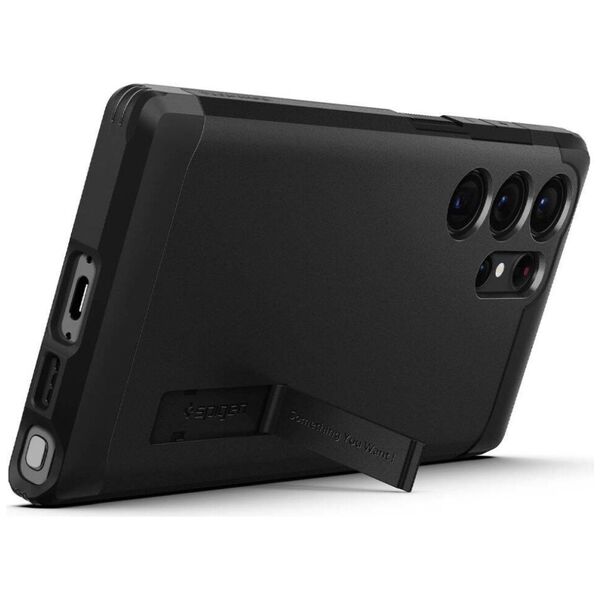 Case SAMSUNG GALAXY S23 ULTRA Spigen Tough Armor black 8809896740302