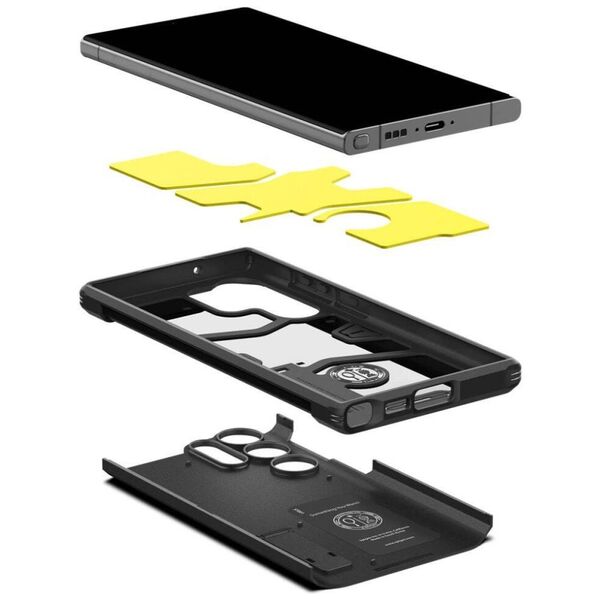 Case SAMSUNG GALAXY S23 ULTRA Spigen Tough Armor black 8809896740302
