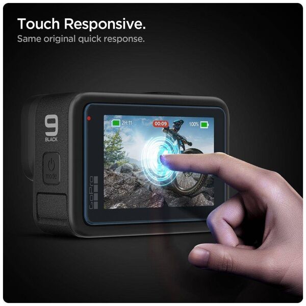 Tempered Glass GOPRO HERO 9 / 10 / 11 / 12 Spigen Glas.tr Slim + Film 2-Set Clear 8809756648113