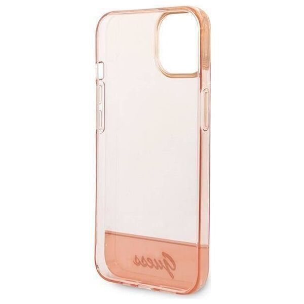 Original Case IPHONE 14 PLUS Guess Hardcase Translucent pink 3666339088354