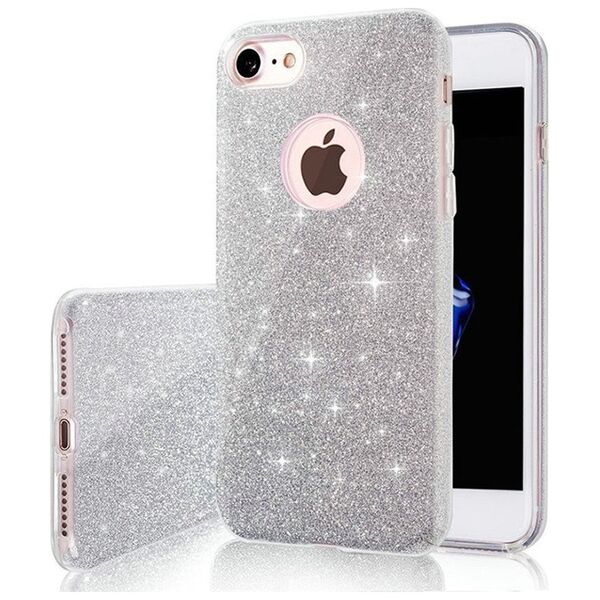 Glitter 3in1 case for Samsung Galaxy A14 4G / A14 5G silver 5900495073587