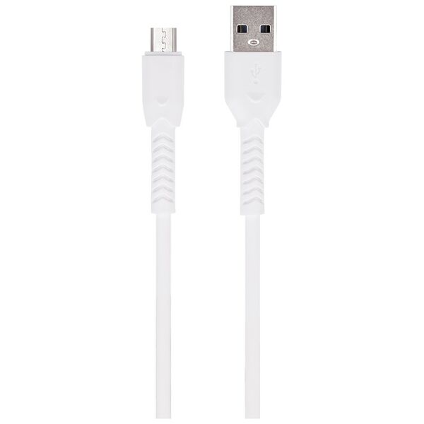 Maxlife MXUC-04 cable USB - microUSB 1,0 m 3A white 5900495875198
